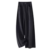 Fabric：Crafted from high-quality cotton blend fabric, these wide leg pants are breathable, lightweight, and gentle on the skin. The smooth texture and comfortable stretch make them ideal for all-day wear during fall and winter seasons. Style：These wo...