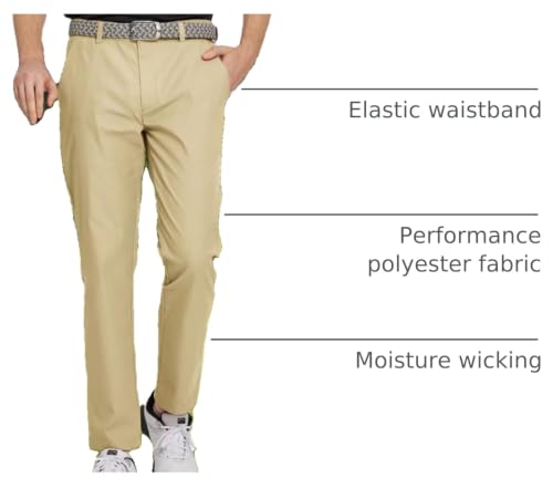 Image of M MAELREG Golf Pants Men Quick Dry - 30 inch /32 inch /34 inch Stretch Lightweight 5 Pockets Water-Resistant Casual Mens Dress Pants