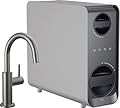 Delta Faucet Clarifi Under Sink Reverse Osmosis Water Filter System with Black Stainless Contemporary Beverage Dispenser Faucet