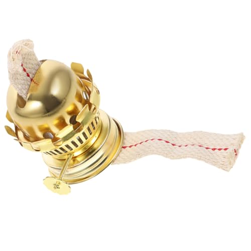 Housoutil Quemador Metálico para Lámpara de Aceite Retro con Mecha Incluida Pieza de Repuesto de Aleación de Aluminio para Lámparas de Queroseno Antiguas Accesorio Duradero para