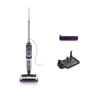 Shark SteamPickUp 3-in-1-Dampfreiniger, harte Böden, chemiefrei, reinigt nassen & trockenen Schmutz, 420ml Fassungsvermögen, Extra-Bürstenrolle, Aufbewahrungsstation, Bürstenrollenhalter, Weiß SD200EU