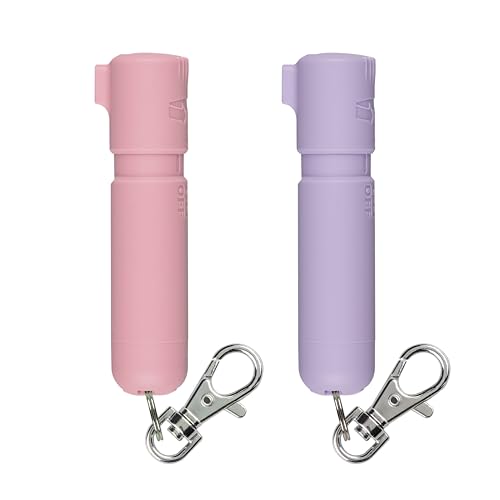 SABRE Mighty Discreet Pepper Spray with Snap-Clip Keychain for Easy