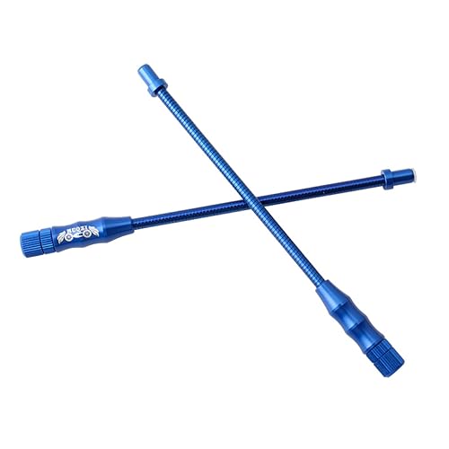 Happyyami 2pcs Blue Bicycle Brake Noodle Tube Flexible Elbow Tube for Mountain Road Bikes