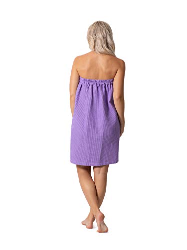 Image of Robe Direct Quick Dry, Lightweight Waffle Spa /Bath Wrap with Adjustable Closure & Elastic Top