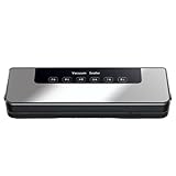 Vakuumiergerät, Lebensmittelversiegelungsmaschine, Automatischer Vakuumierer für Lebensmittel, Trocken- und Nassmodus, Reisziegel kompatibel, Küche Lebensmittelkonservierung, Kompaktes Design für den