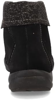 Clarks Women's Roseville Lace Ankle Boot, Black Suede, 9 Wide | Image 4