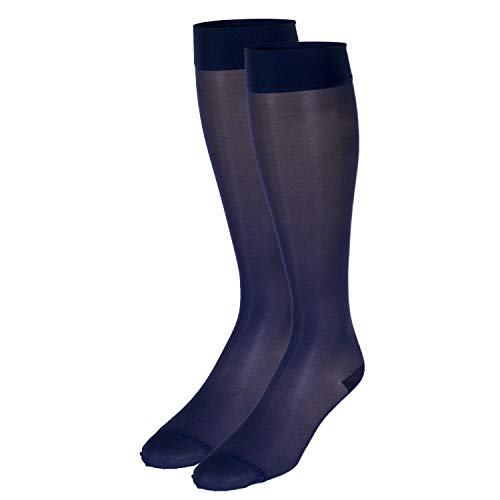 Image of Truform Sheer Compression Stockings, 15-20 mmHg, Women's Knee High Length, 20 Denier