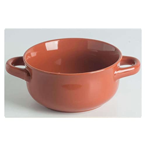 Ciotola for cereali, scodella for zuppa, scodella for tè, scodelle grandi for zuppa in ceramica con doppio manico, ciotole da portata in porcellana da 30 once Ciotola for cereali da colazione impilabi