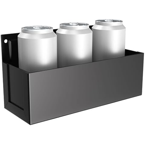 FOROIRON Black Magnetic Aerosol Spray Can Holder Magnet Toolbox Bottle Holder Spray Can Bottle Holder, Tool Box Storage Rack for Garage Workspace Home, 8.26"L x 3"W Cover