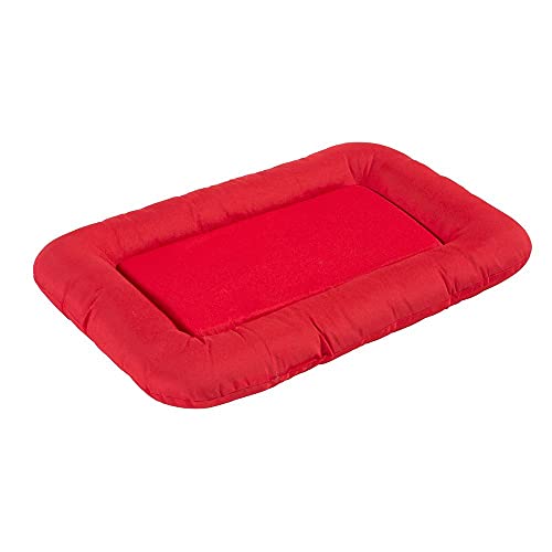 KAHU® Hundebett mit Viskoschaum Hundebett mit Viscoschaum I orthopädischer Hundekorb mit Memory-Schaum I Schmutz & Wasserabweisendes Hundekissen I Farbe: Rot I Größe: 50x76cm