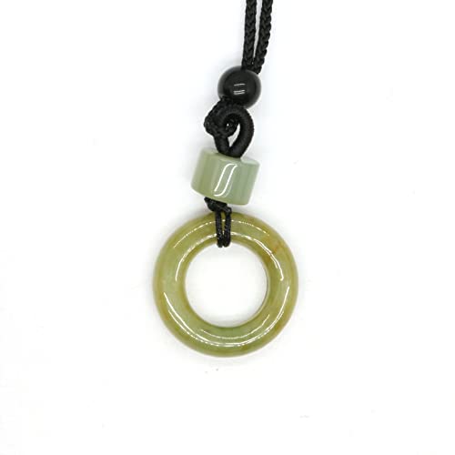 Collar con colgante de jade estilo minimalista para lucir en la oficina