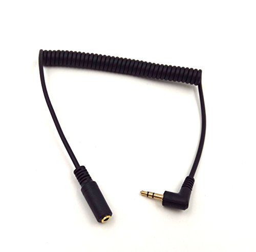 Cable AUX 3.5mm macho a hembra 3 pies en espiral miniatura 2