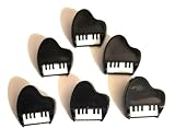  Botones de piano de Dress It Buttons and Embellishments - 6 piezas - Piano