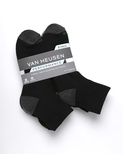 Van Heusen Men's Athletic Quarter Cut Socks (6 Pack)2