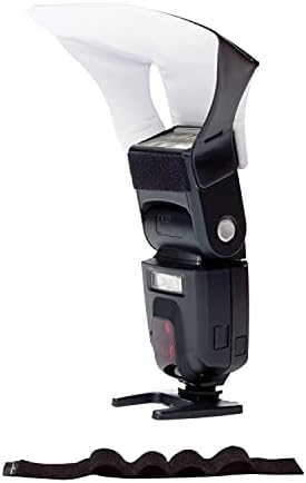 LumiQuest Flash Pocket Bouncer,  Flash Diffuser with UltraStrap, Universal Classic Design for External Camera Flashes, Photography Lighting, Light for Pictures, Studio Lights, Black