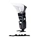 LumiQuest Flash Pocket Bouncer, Flash Diffuser mit UltraStrap Bundle, Universal Classic Design for External Camera Flashes, Black