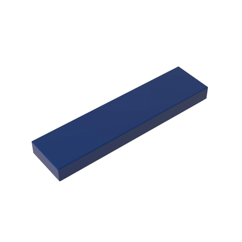 Gobricks 2431 Foundation Plate Tile 1x4 with Groove 50 Pieces GDS-563 Compatible with Lego Building Blocks Color:Dark Blue — image 1