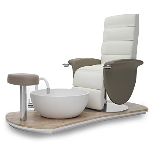 Sillón Podologica Centro Estético Decoración Pedicura Manicura Relax Plano Sherwood Sillón Tortora RAL 7006 Cover