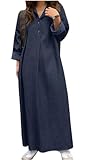 [チュナッチ] ロング丈 デニム 風 シャツワンピース ゆったり 体型カバー カワイイ ユッタリ お出かけ お呼ばれママ スリット 入り 着痩せ 春 秋 ヤワラカ エレガント 紺色 紺 デニムカラー カジュアル 韓国風 マキシ丈 大きい サイズ おおきい おしゃれ 大人用 上品 きれいめ シンプル 無地 マタニティワンピース ロングワンピース シャツワンピ ネイビー CHI02-NA3XL2
