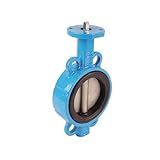 Control Ductile Cast Iron Wafer Type Rubber Seal Connect With Electric Motorized Actuator Butterfly Valve EPDM Body