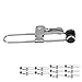 Luqeeg 10 Pack Lever Action Grid Clamps, Suspended Ceiling Tile Grip Clamps, Universal Stainless Steel Lever Lock Rubber Head Clamps, 4.13 x 1.18 inch