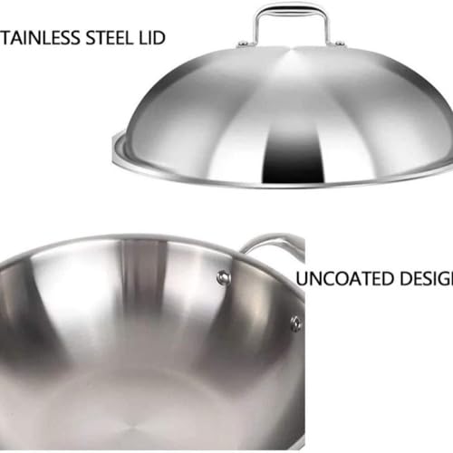 Wok de acero inoxidable diámetro 38 cm miniatura 4