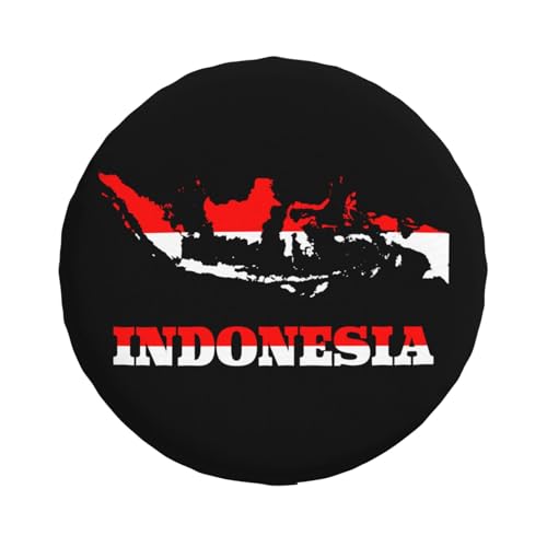 Flag of The Indonesian Indonesia Map Men Women Tire Cover