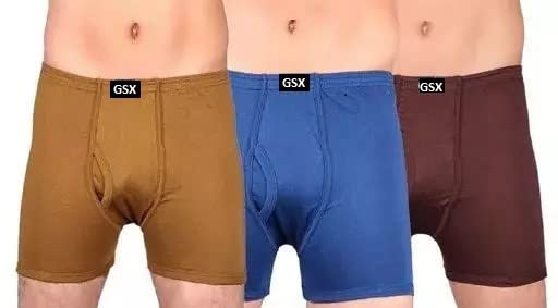 gsxmol Plain Comfortable Cotton Trunk Underwear for Men & Boy (Pack of 3) SIZE-32-picture-31