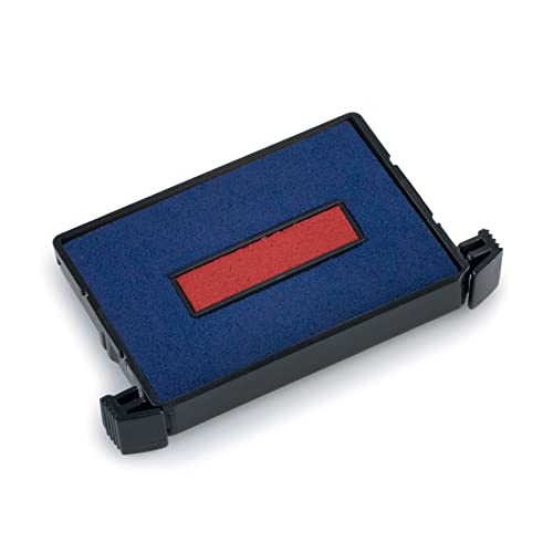 Trodat Printy 4750 Self Inking Date Stamp With Received, Paid, Entered, Faxed – Blue And Red Ink, 1" X 1-5/8" #TOP6