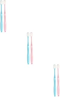 FOMIYES 6 Pcs Nano Ultra-fine Soft Toothbrush Travel Toothbrush Atisfaction Tooth Brush Tooth Brush for Kids Hand Toothbrush Long Tooth Cleaning Tool Pregnant Woman Japan Manual