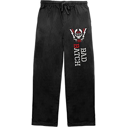 Star Wars The Bad Batch Helmet Black Graphic Sleep Pajama Pants