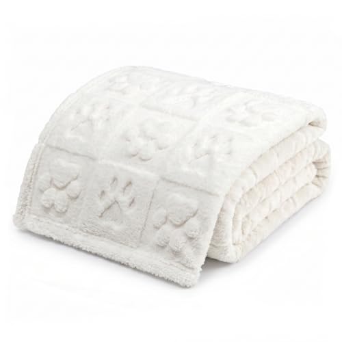 Paw Print Fleece Throw Blanket