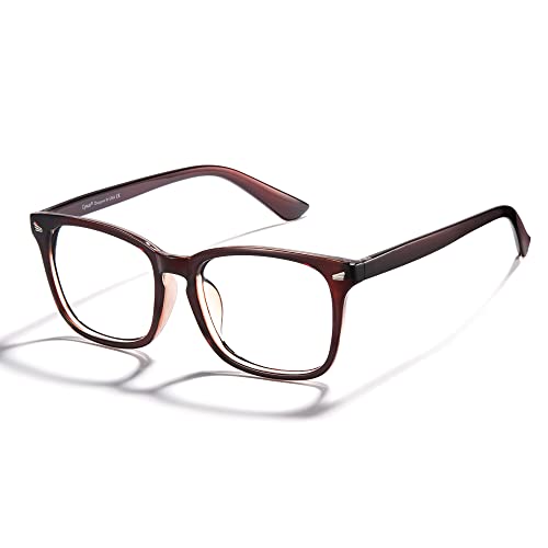 Image of Cyxus Blue Light Glasses Men Women Reduce Eye Strain UV400 Protection 8082 | Eye Protection,Classic Sqaure Frame,Ideal for Computer Screen Office Work Daily Wear