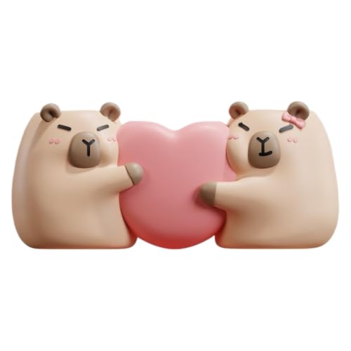 Capybara - Soporte para cepillo de dientes, organizador decorativo para pasta de dientes, diseño de base ventilada, función de soporte de cepillo eléctrico, accesorio de aseo para familiares y parejas