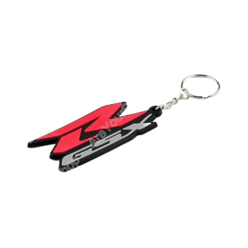 Teram Loisirs Porte Clé Moto en Gomme Souple + Chainette pour Suzuki GSXR 600 750 1000 1300 NEUF FRANCE