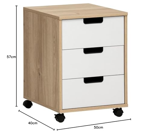 Cajonera con ruedas robusta Schildmeyer Emmik, acabado alta calidad 4