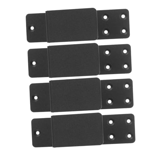 IWOWHERO 1set Heavy Duty Shaped Security Bar Holder Brackets Door Barricade Hardware for Enhanced Safety Suitable for Front Garage and Barn Doors