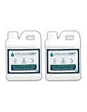 OrganaDry All Natural Liquid Absorbent | 100% Compostable | Silica Free | Industrial Automotive Oil Dry Cleanup Solution (1 Gallon Jug) (Pack of 2)