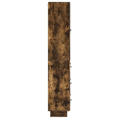 Estante de pared de madera y cómoda con cajones para solucionar la falta de espacio 7