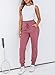 Dokotoo Womens Joggers Elasticity Workout Pant High Waisted Drawstring Dress Lounge Sweatpants Casual Athletic Spring Summer Outfits Trendy Women Pant with Side Pocket Fashion 2025 Pink Medium