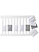 Vertbaudet Polster für Babybett-Gitterstäbe weiß Bedruckt ONE Size