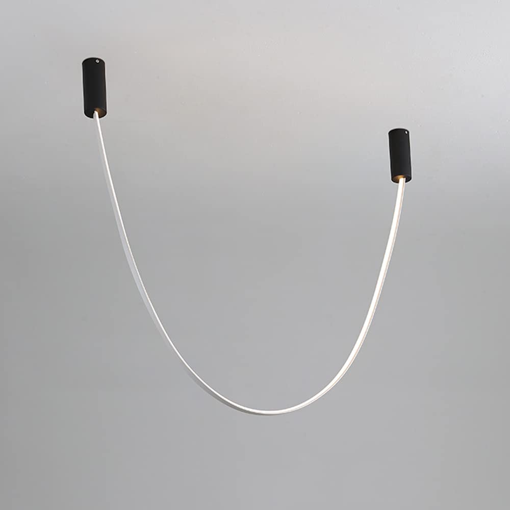 Suspension LED 4000K neutre en forme de U de 100cm pour un éclairage homogène