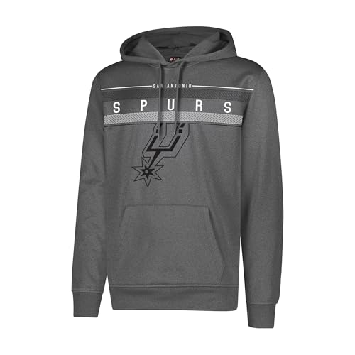Ultra Game NBA Official Men’s Super Soft Midtown Hoodie Pullover Sweatshirt - Unisex, San Antonio Spurs, Team Color, X-Large