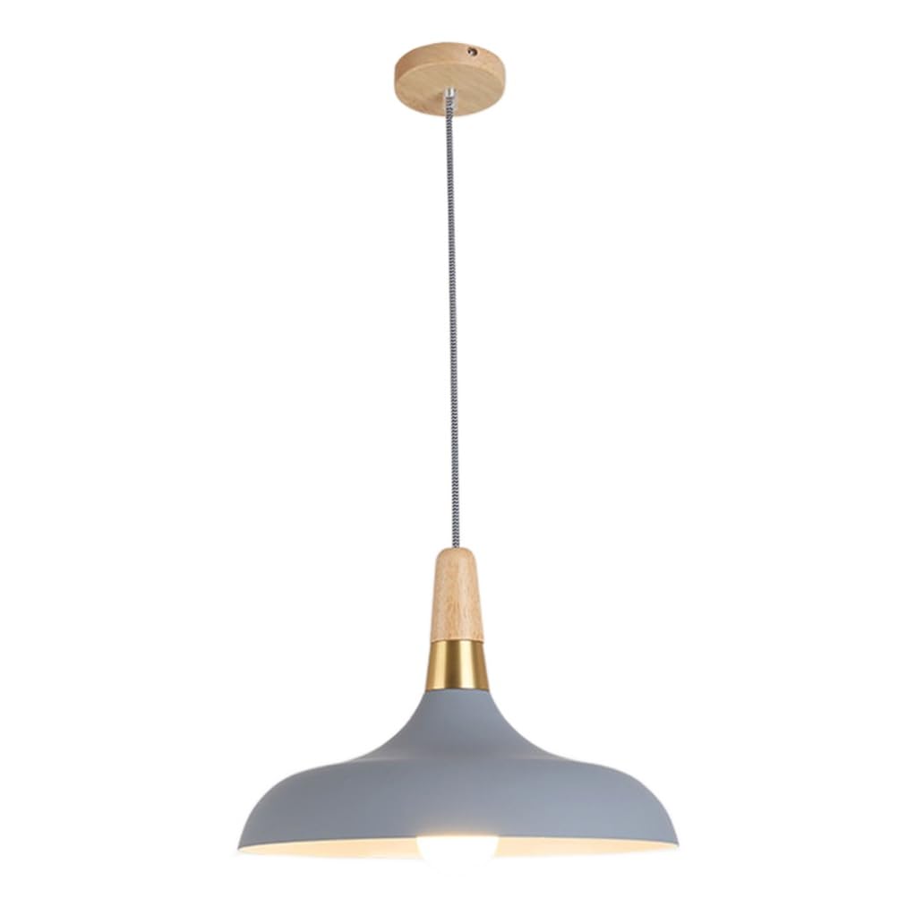 HCIPJQY Contemporary Pendant Lights For Over Sink, Industrial Office Hanging Pendant Light Metal And Wood Accent Farmhouse Adjustable Hanging Lighting For Bar,Sink,Multi Colour Set