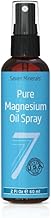Seven Minerals Travel Size Pure Magnesium Oil - USP Grade Magnesium Spray, No Unhealthy Trace Minerals - from Ancient Underground Permian Seabed in USA, Free eBook Included (2 fl oz)