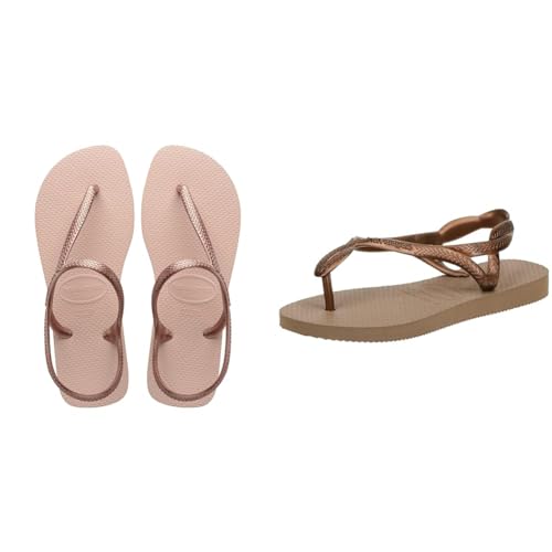 Sandale plate Havaianas Luna femme rose gold en pointure 37/38