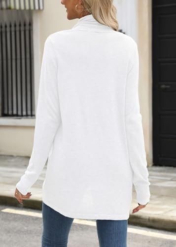 Image of Cardigan Sweaters for Women Fashion Fall Lightweight Work Long Sleeve Tops Loose Casual Office Business Clothes