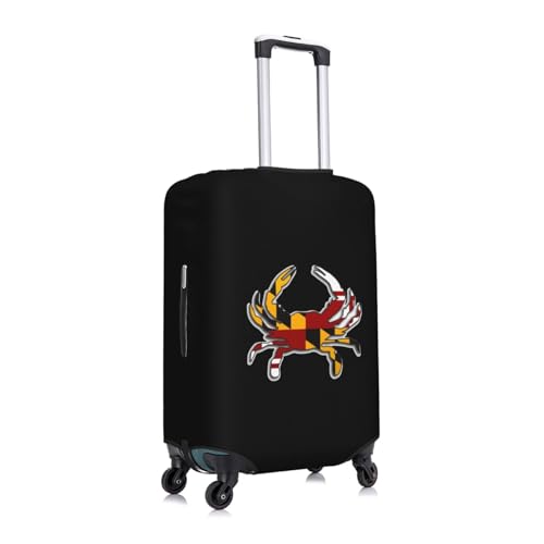 Maryland Flag Crab Luggage Cover, Suitcase Cover Suitable for 18-32 inch luggage4