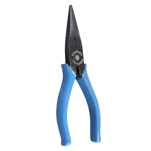 Image of Eastman Long Nose Plier Set Of 1 Pcs, 6 Inch Or 150 Mm, Selected Alloy Steel Electronics Cutting Plier for home use Anti-Slip Handles Single Color Sleeve (E-2023)