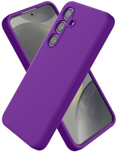 CUZMIGO Liquid Silicone Case for Samsung Galaxy S24, Purple